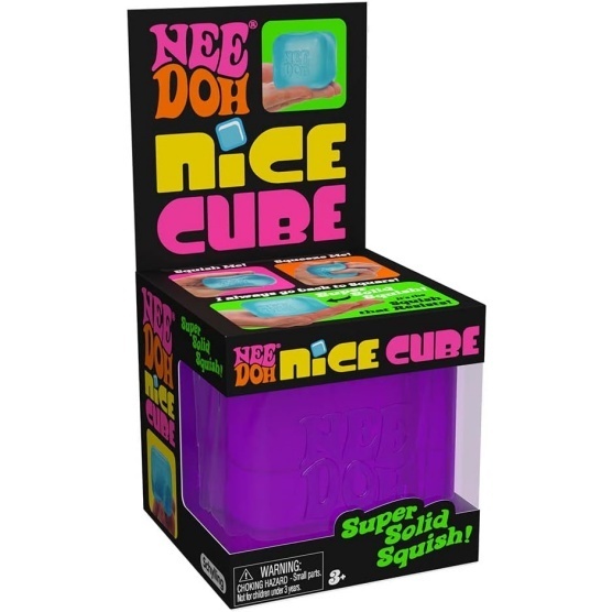 NeeDoh Nice Cube - Solid Squish - 3 Pack (Assorted) - Image 6